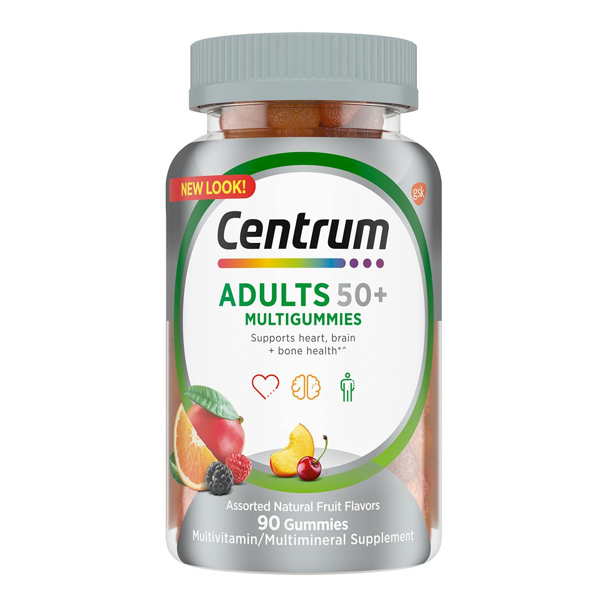Adults 50+ MultiGummies (Assorted Natural Fruit)