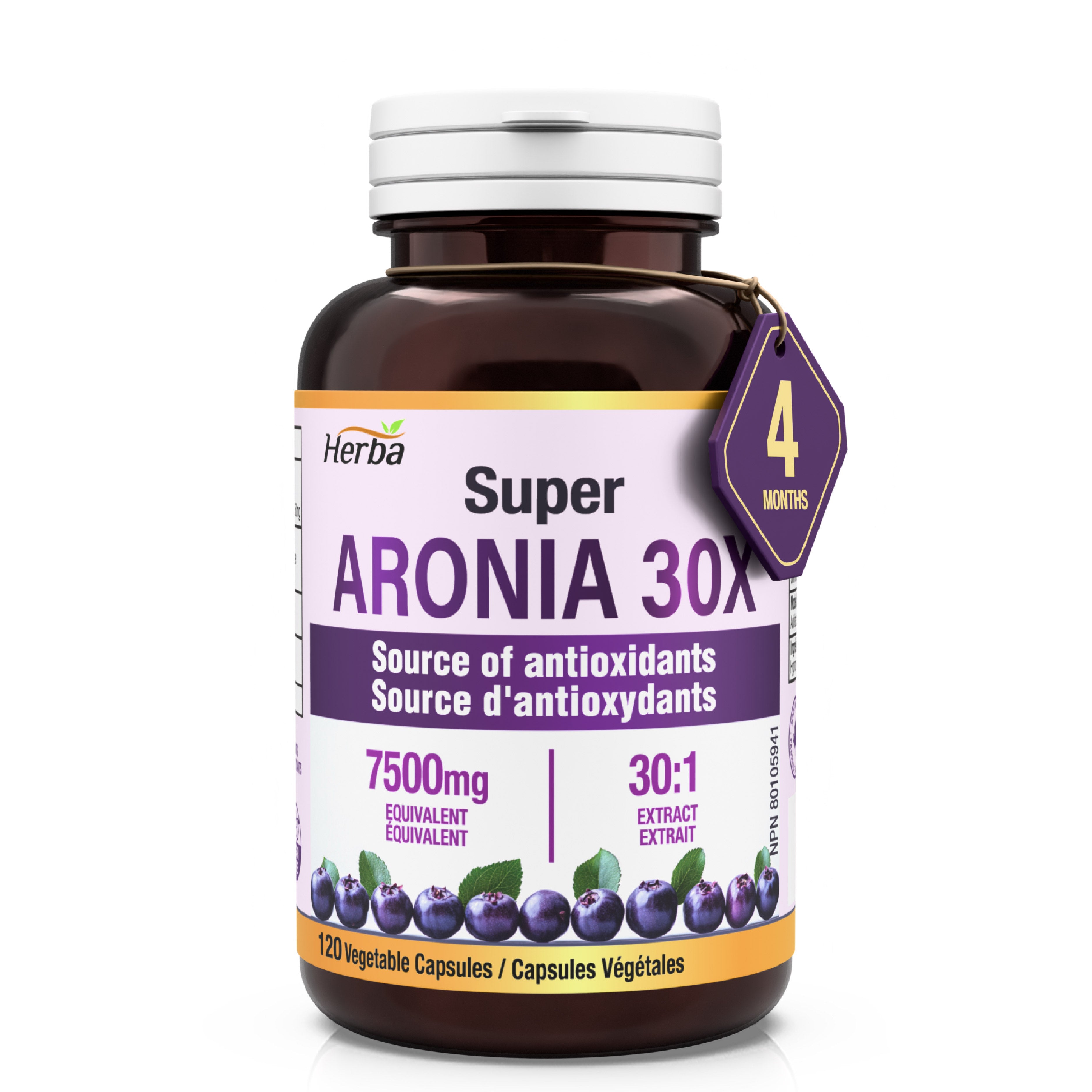 Aronia Berry Extract 250mg, 120 Capsules