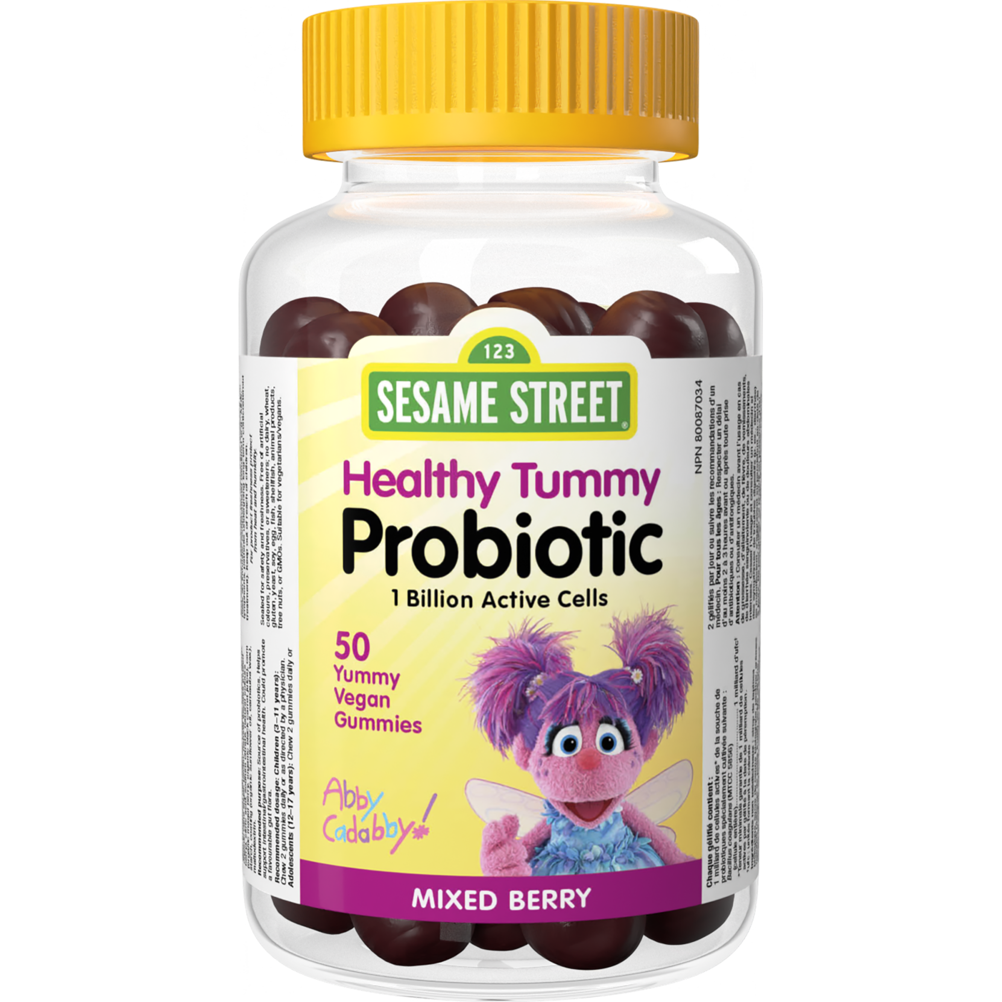 Sesame Street Probiotic 1 Billion Active Cells Gummies