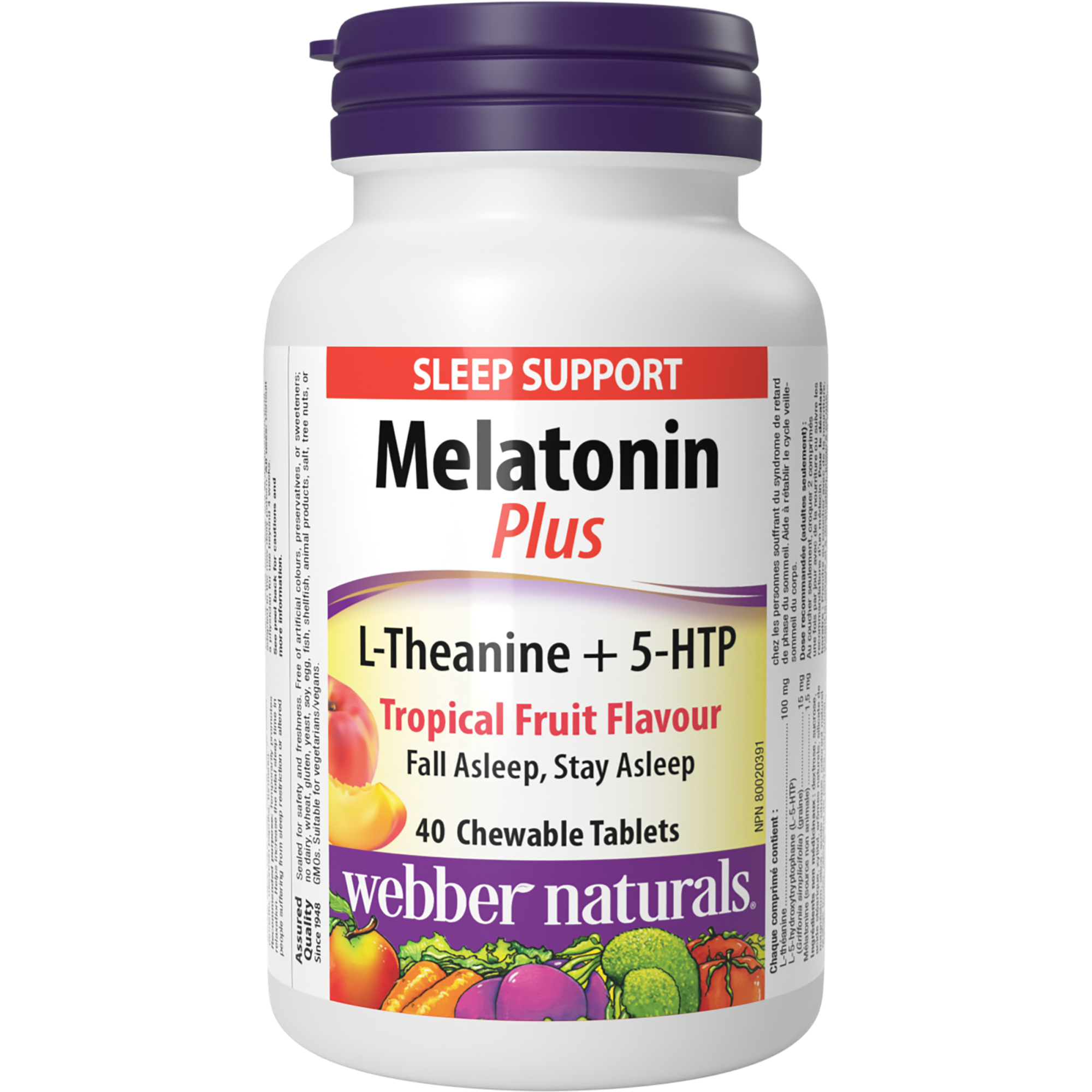 Melatonin Plus L-Theanine + 5-HTP Chewable Tablets