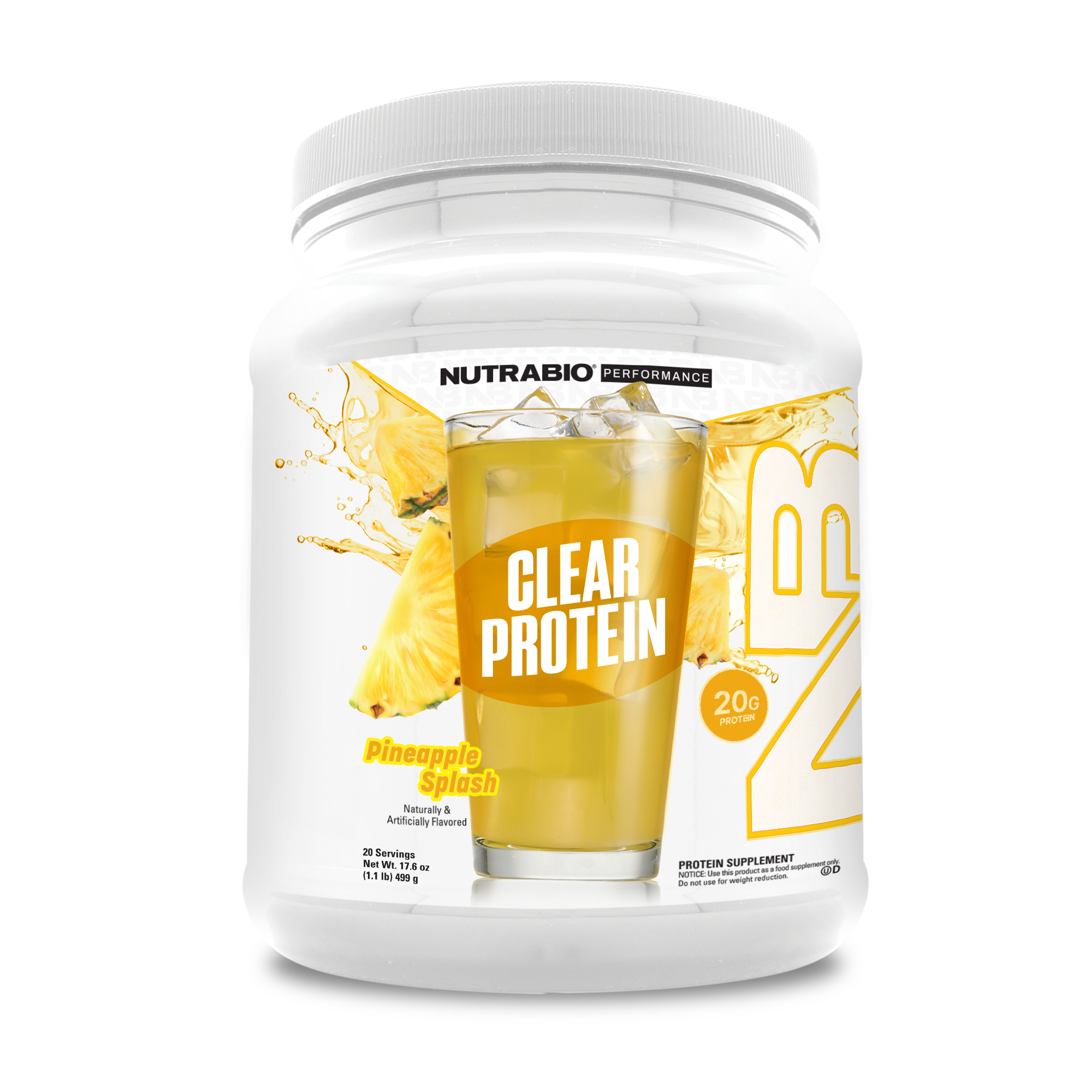 Clear Whey Protein Isolate Powder (Pineapple Splash)