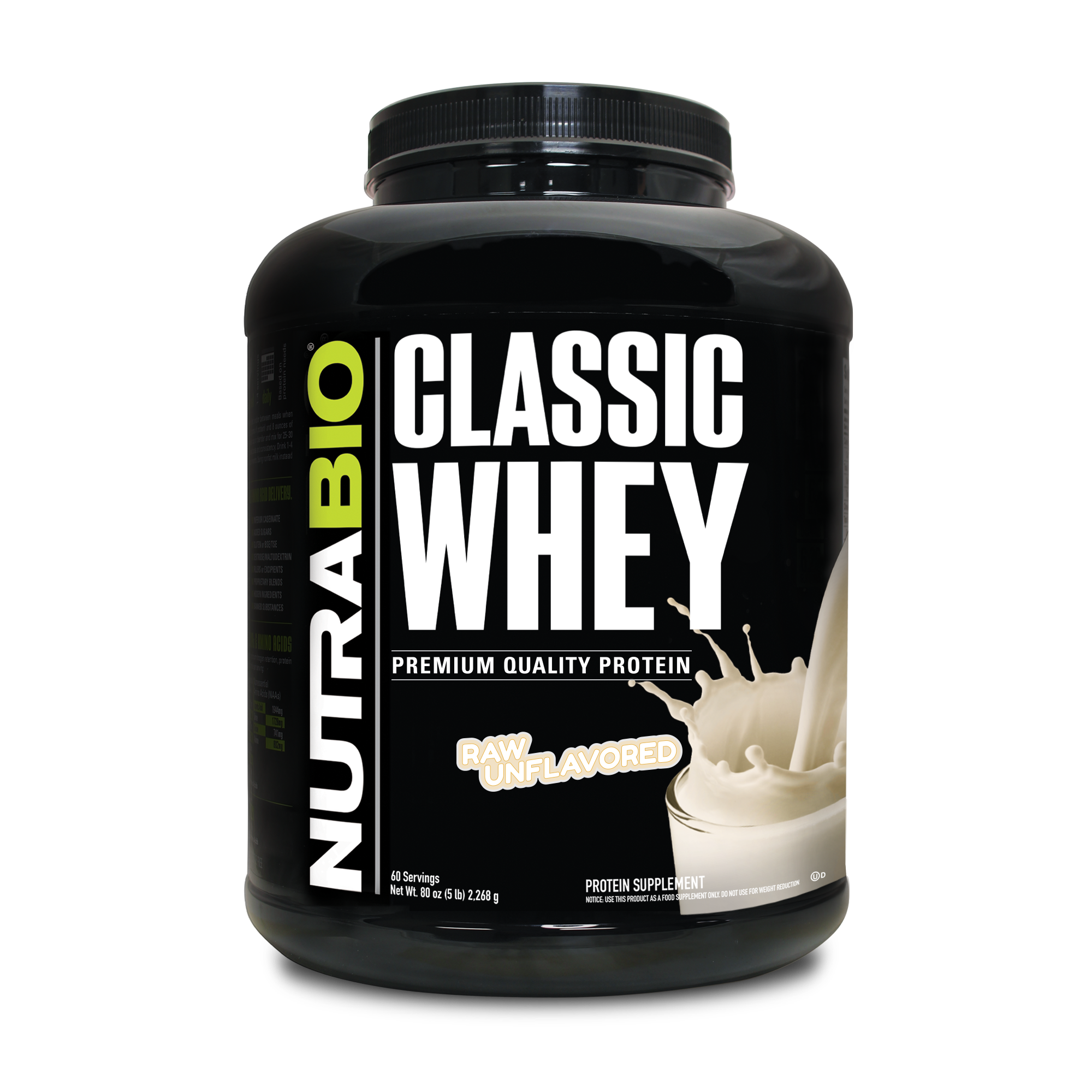 Classic Whey Protein Concentrate Powder (Unflavored)