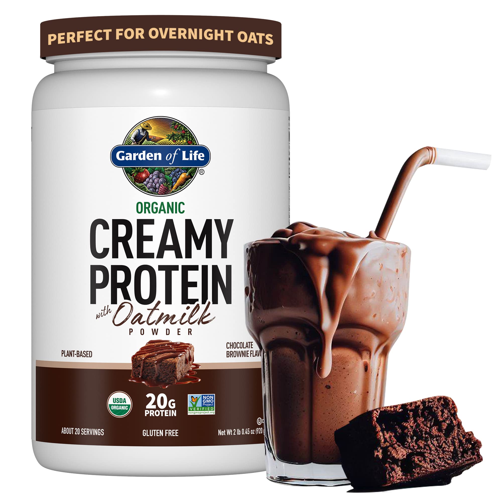 Organic Creamy Protein with Oatmilk (Chocolate Brownie)