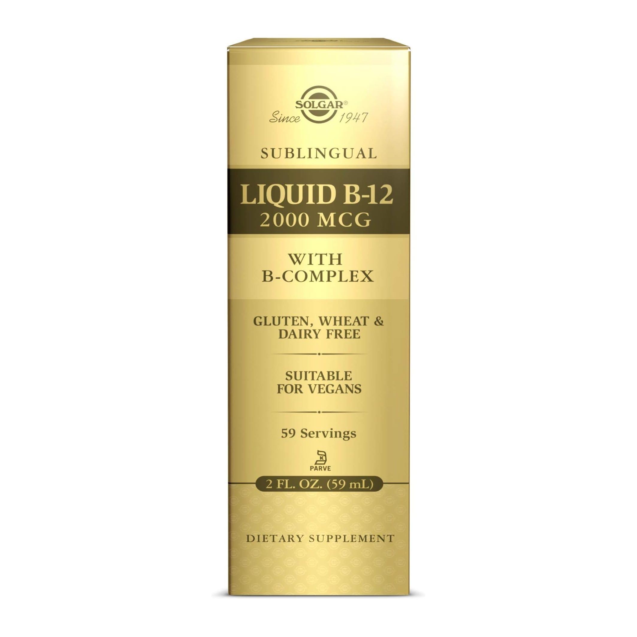 Sublingual Liquid B-12 2000 mcg with B-Complex