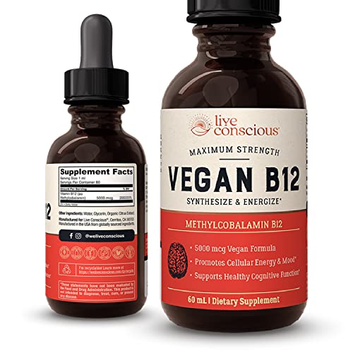 Vegan Vitamin B12 Sublingual Liquid Drops