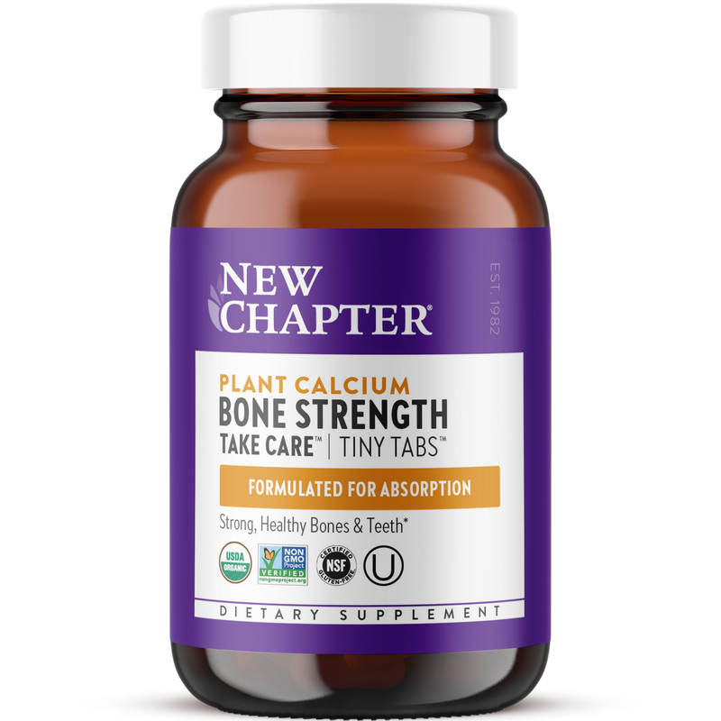 Plant Calcium Bone Strength Take Care Tiny Tabs