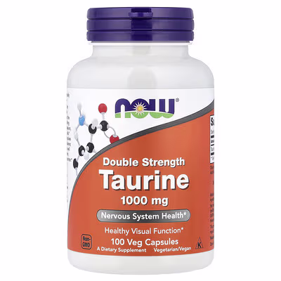 Taurine, Double Strength, 1,000 mg, 100 Veg Capsules