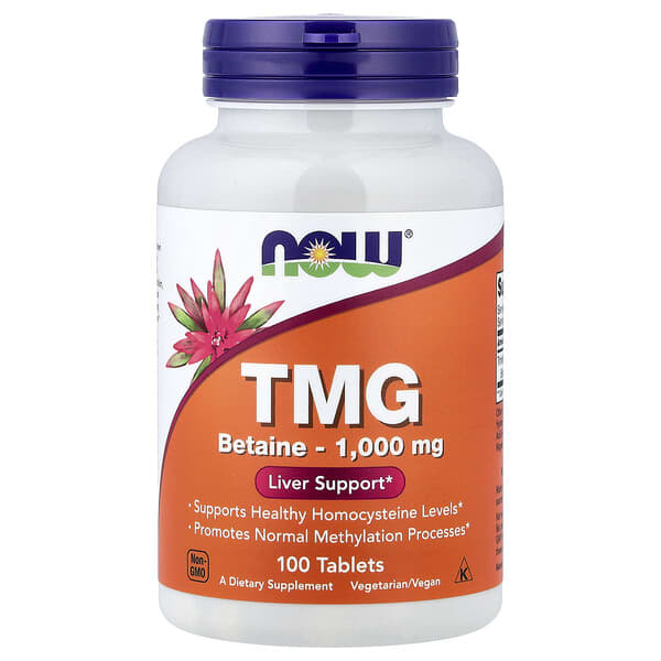 TMG Betaine 1,000 mg, 100 Tablets