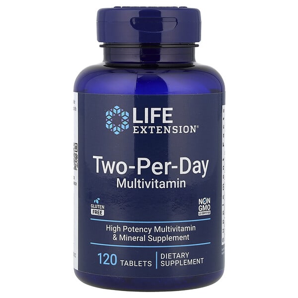 Two-Per-Day Multivitamin, V2, 120 Tablets