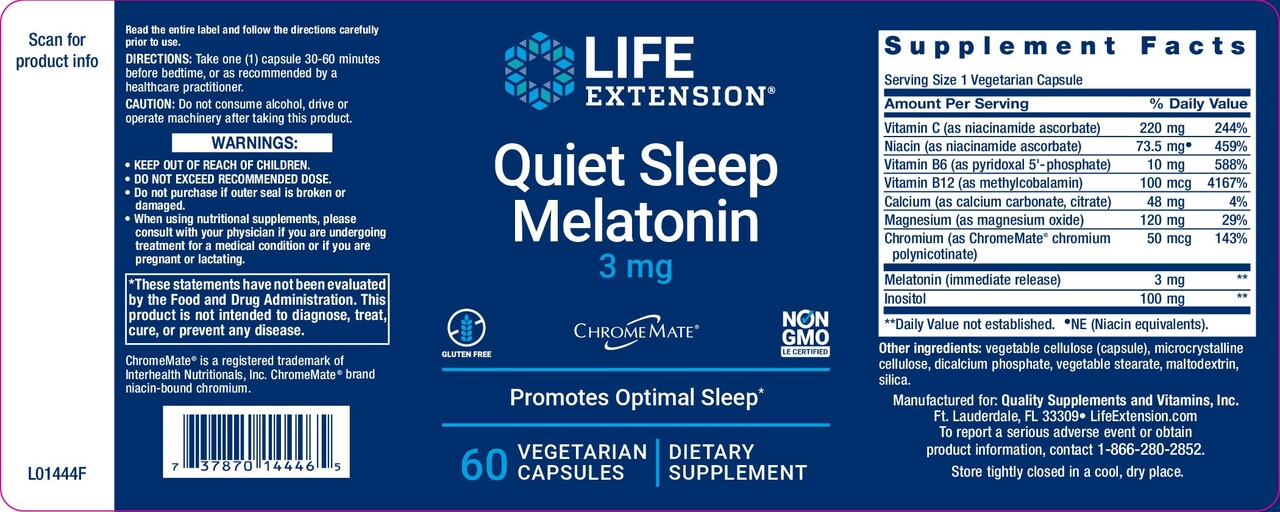 Quiet Sleep Melatonin 3 mg