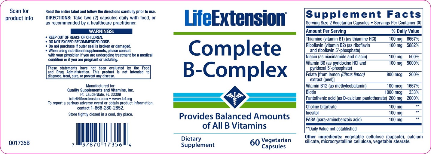 Complete B-Complex