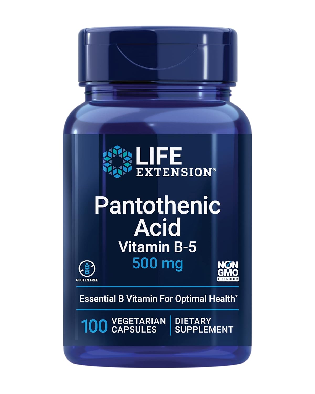 Pantothenic Acid (Vitamin B-5) 500 mg