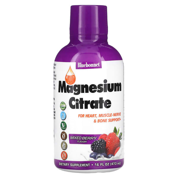 Liquid Magnesium Citrate Mixed Berry Flavor