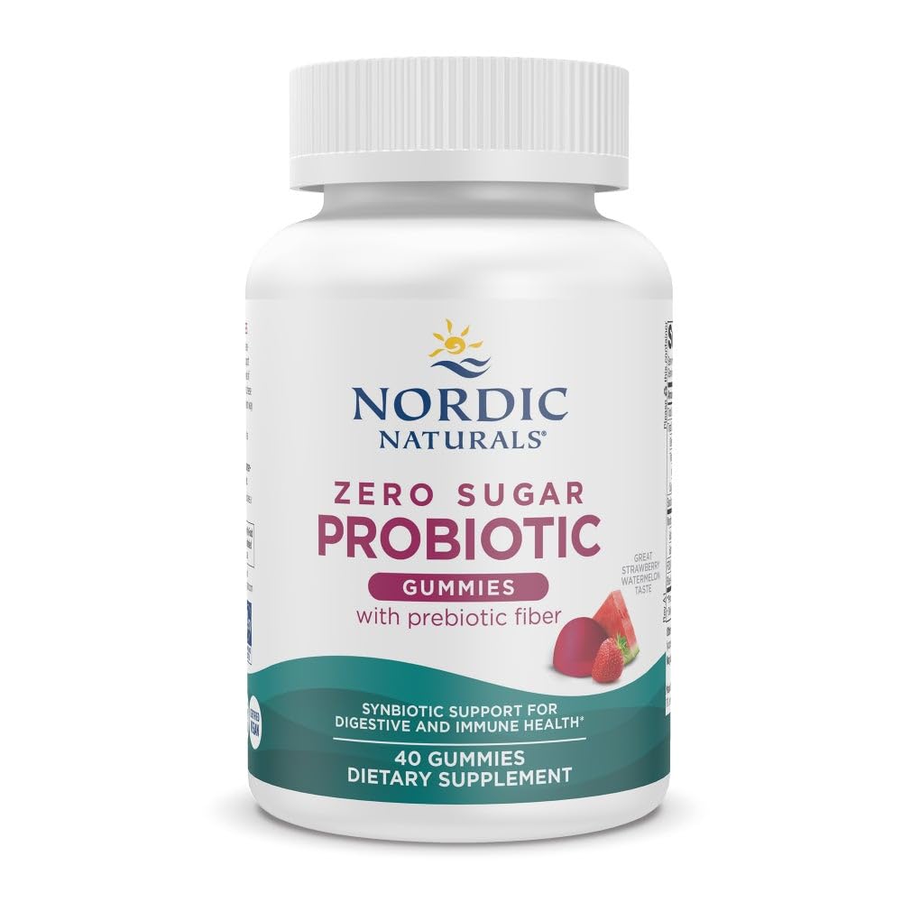 Zero Sugar Probiotic Gummies with Prebiotic Fiber