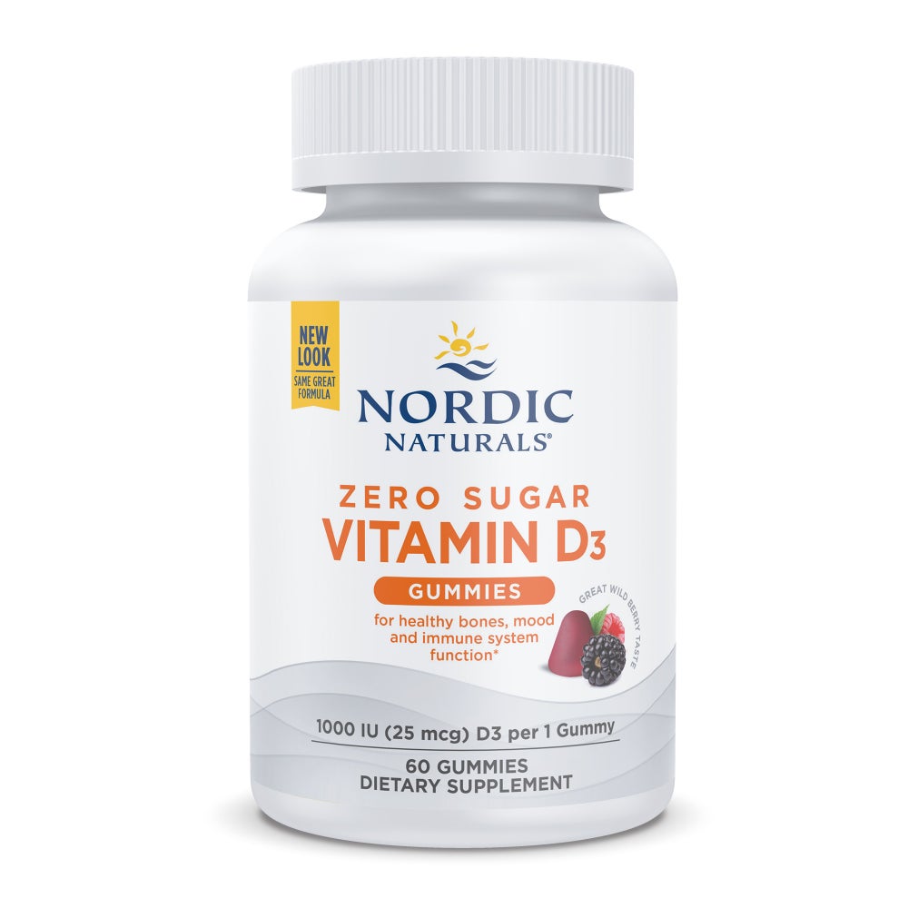 Zero Sugar Vitamin D3 1000 IU Gummies (Wild Berry)