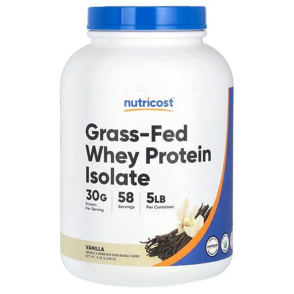 Grass-Fed Whey Protein Isolate, Vanilla