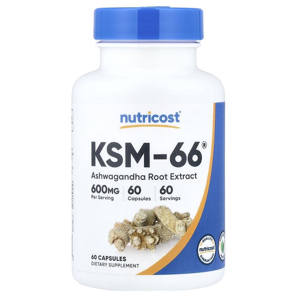 KSM-66, Ashwagandha Root Extract, 60 Capsules
