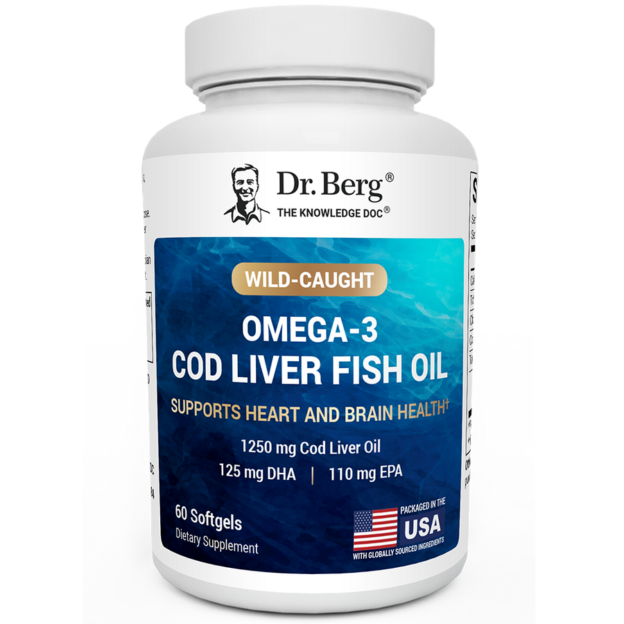 Wild-Caught Omega-3 Cod Liver Fish Oil
