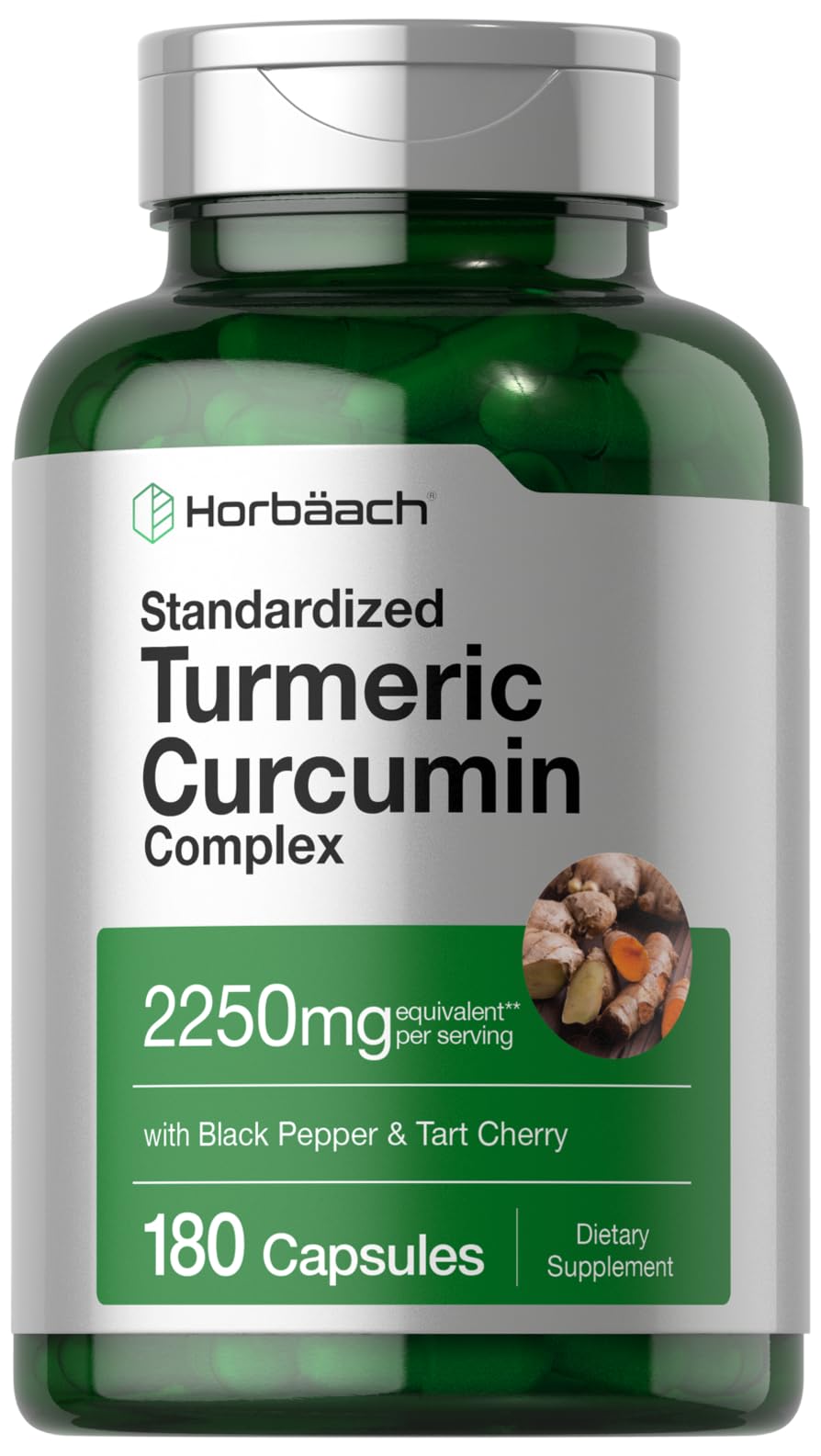 Turmeric Curcumin Complex 2250mg with Black Pepper & Tart Cherry