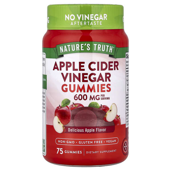 Apple Cider Vinegar 600 mg Gummies Natural Apple Flavor