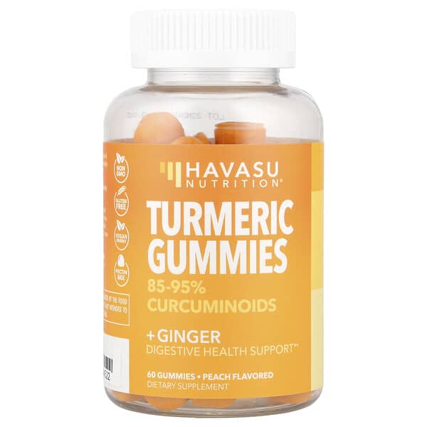 Turmeric & Ginger Gummies Peach Flavor