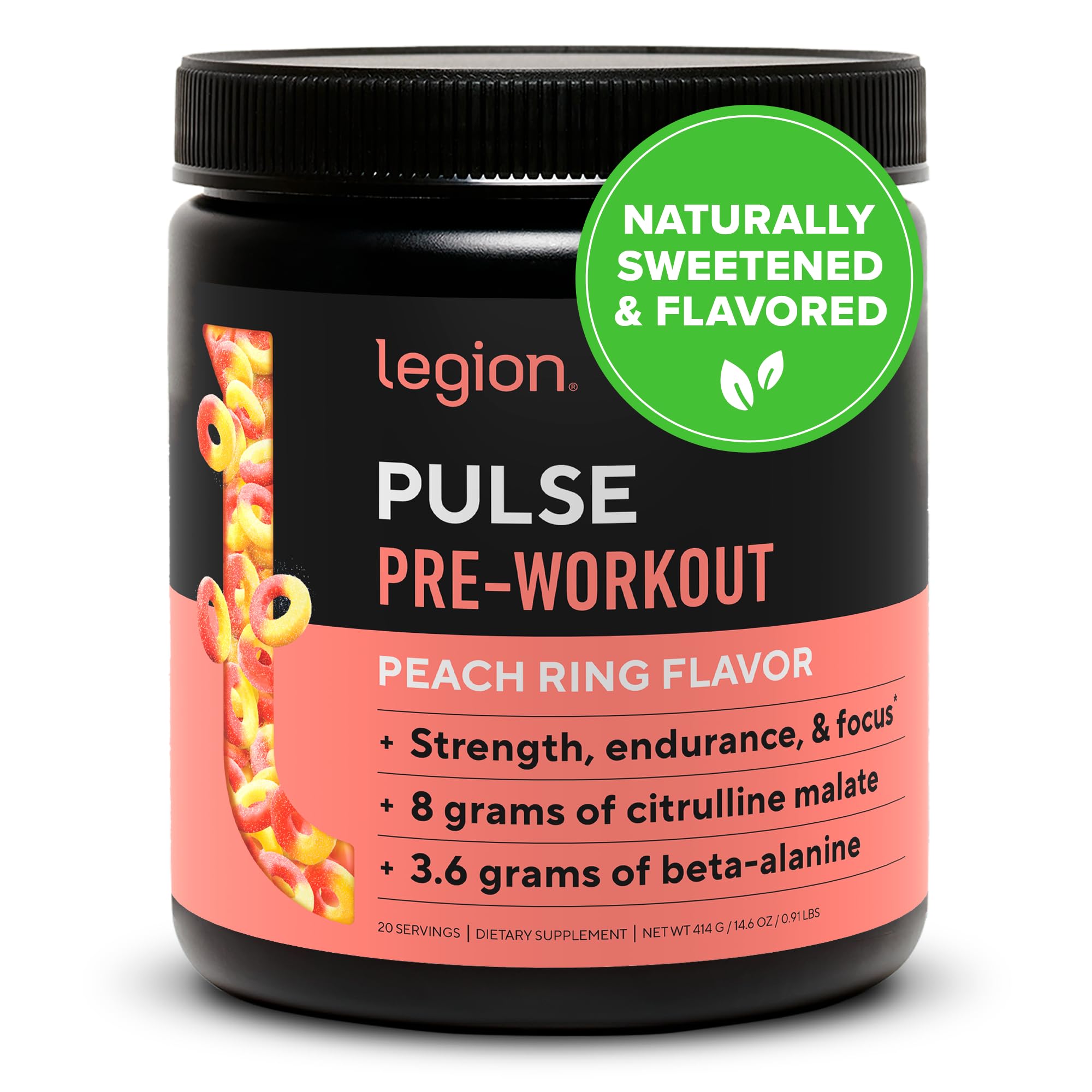 Pulse Pre-Workout Powder (Peach Rings)