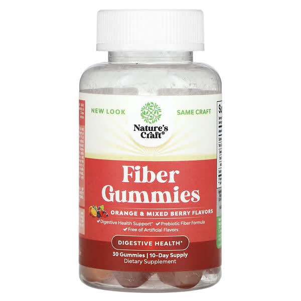 Fiber Gummies, Orange & Mixed Berry