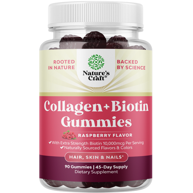 Collagen + Biotin Gummies (Raspberry)