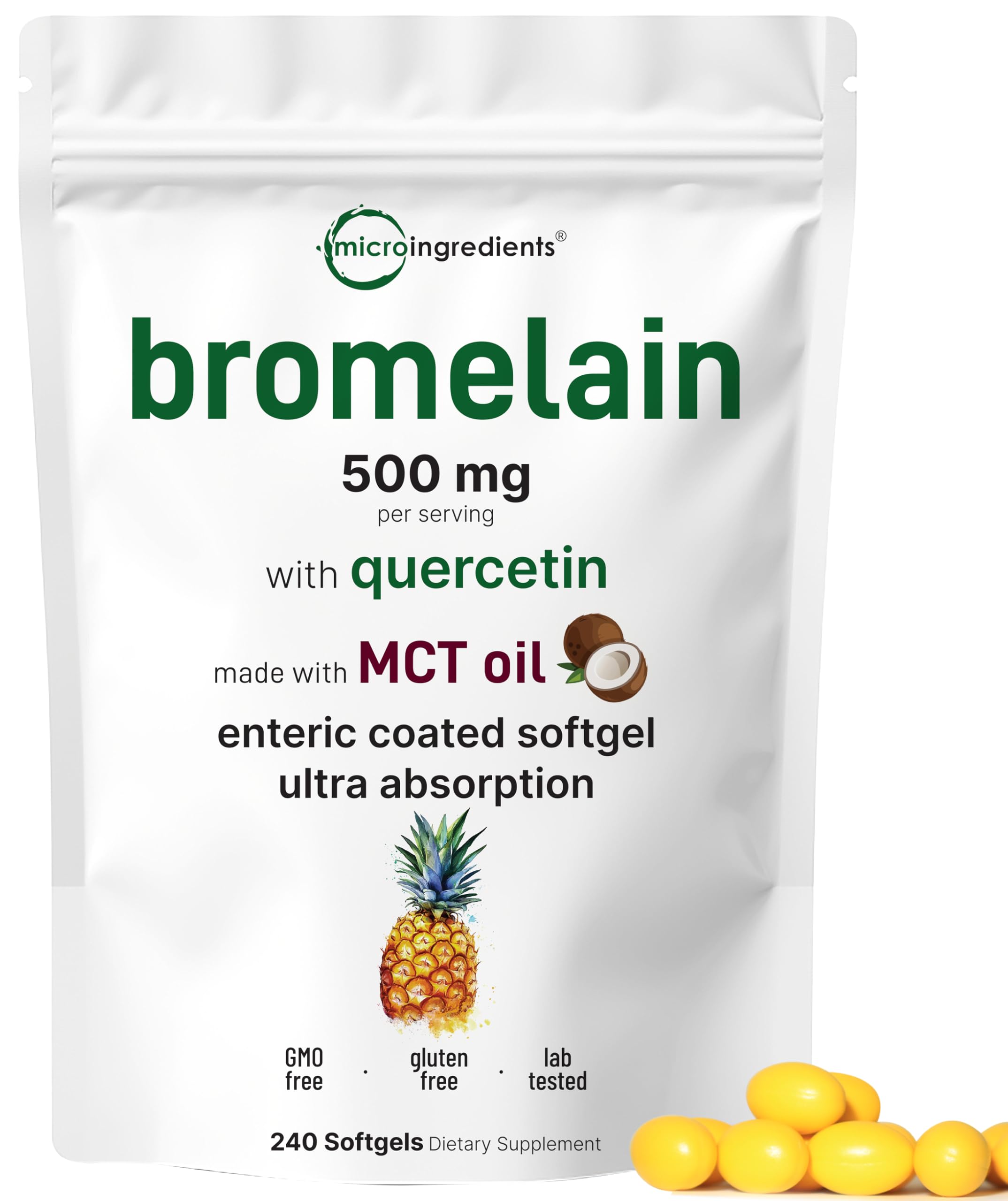 Bromelain with Quercetin & MCT Oil