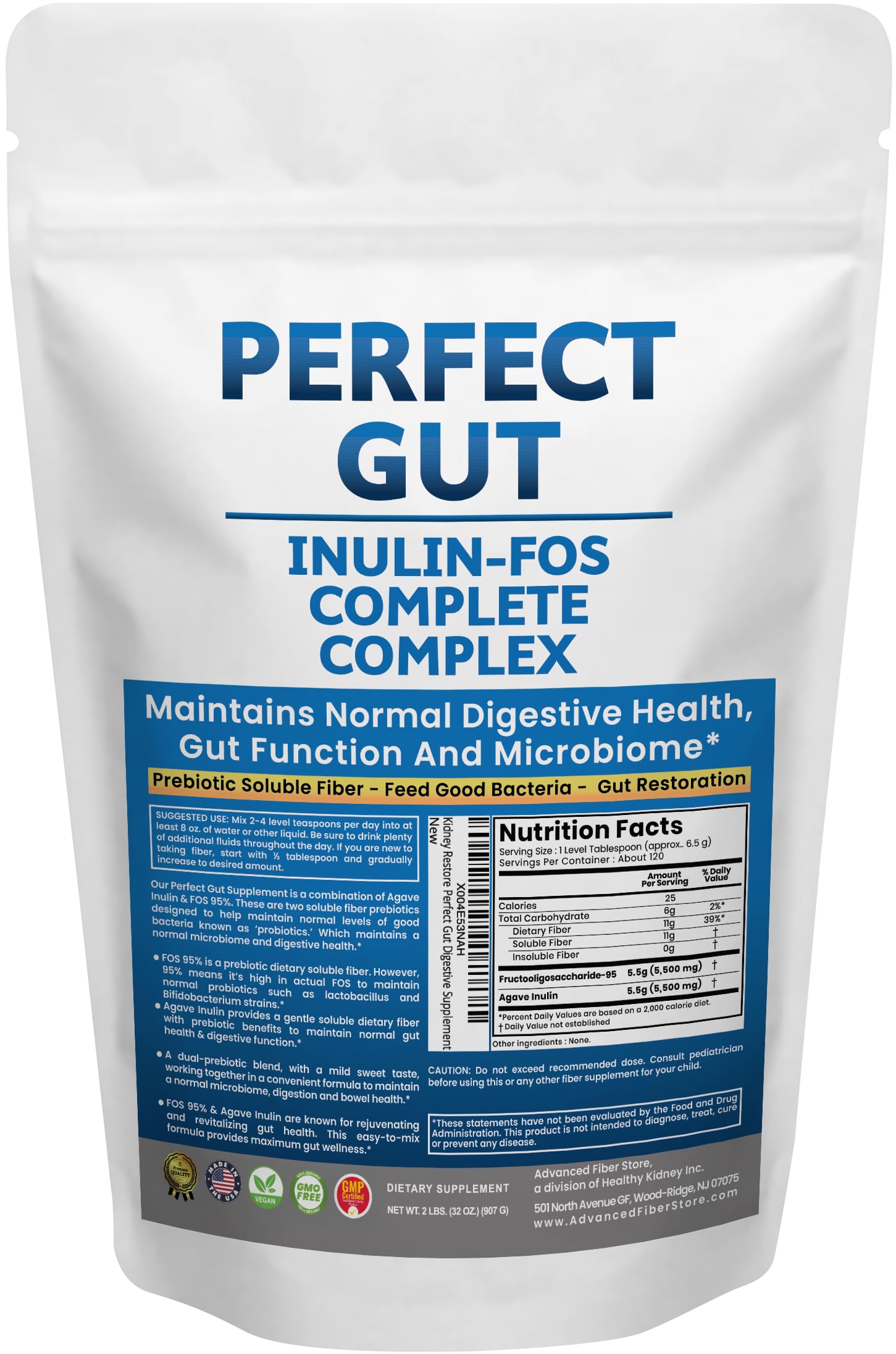 Perfect Gut Inulin-FOS Complete Complex
