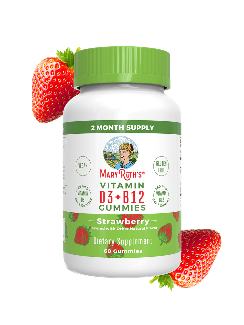 Vitamin D3 + B12 Gummies (Strawberry)