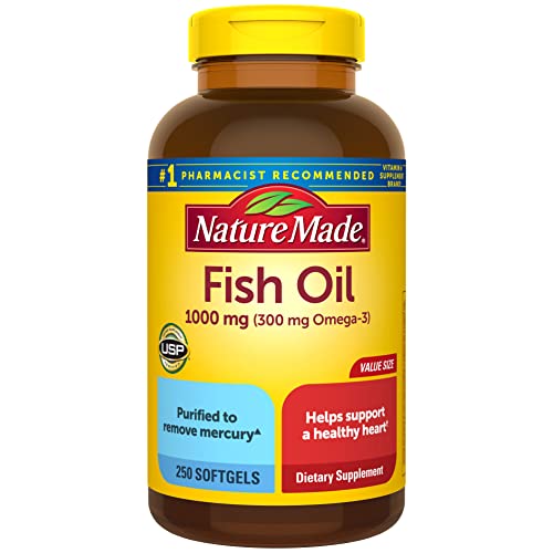 Fish Oil Supplements 1000 mg Softgels