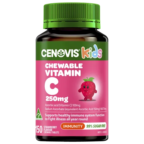 Kids Chewable Vitamin C 250mg Strawberry