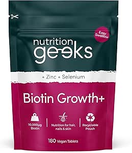 Biotin Growth+ 10,000mcg with Zinc & Selenium