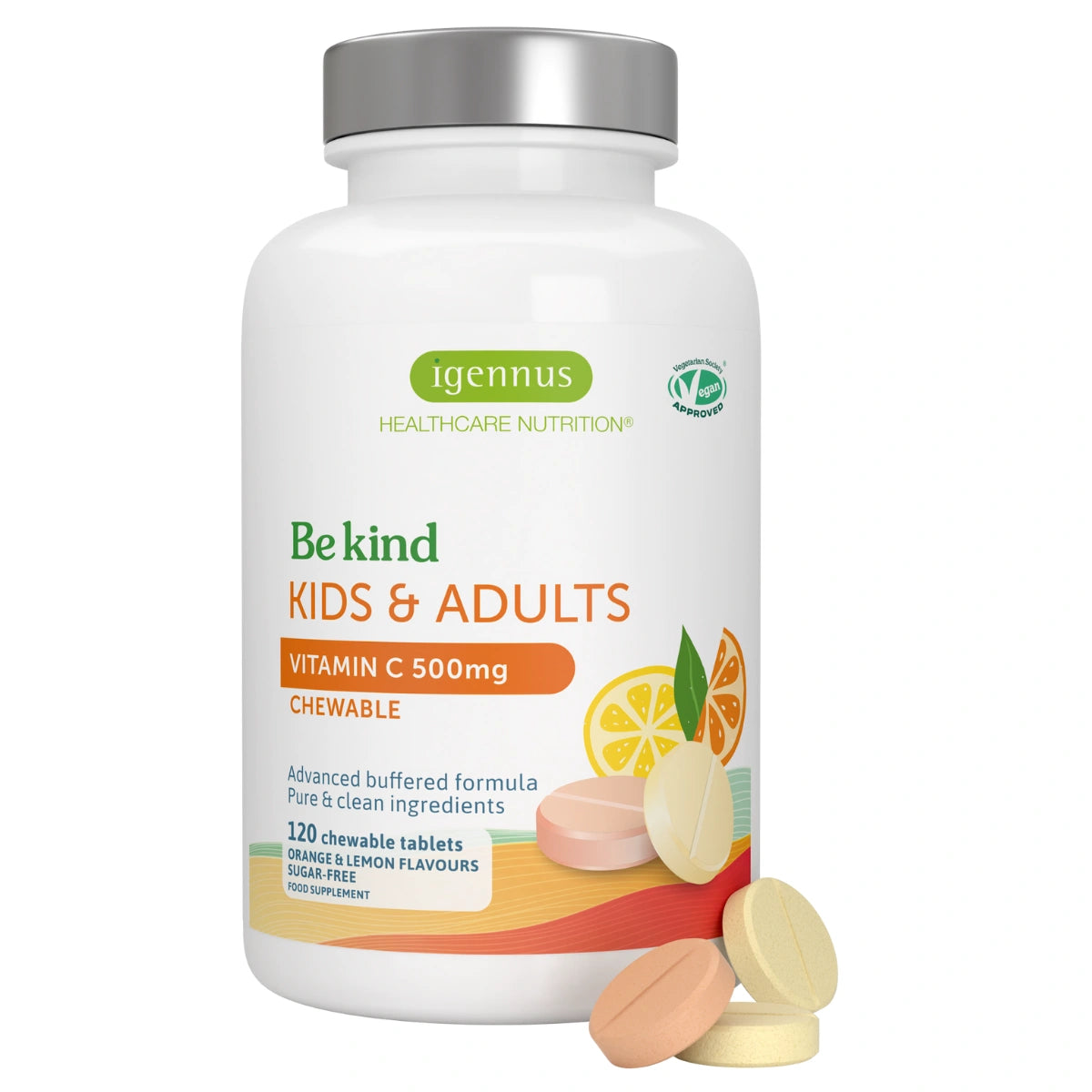 Be Kind Kids & Adults Vitamin C 500 mg Chewable